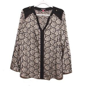 Vince Camuto Floral Tunic Top Size 2X